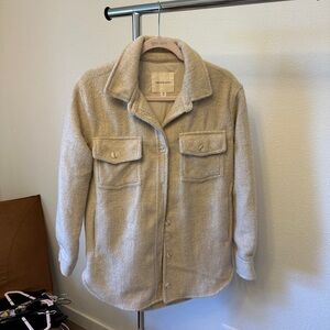 Thread and Supply cream colored shacket